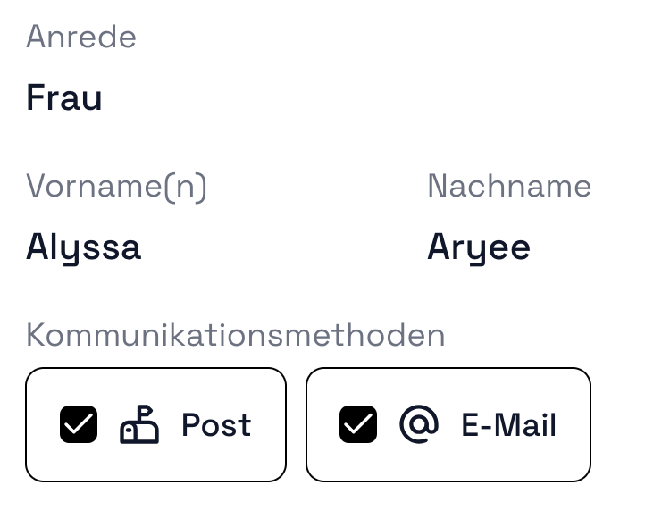 Kommunikationspräferenzen von Eigentümern