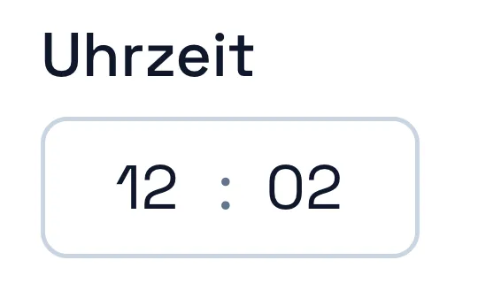 Verbesserte Zeiteingabe für Versammlungen